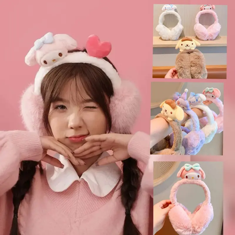 Bando Telinga Earmuff Winter Anak Dewasa Penutup Telinga Ear Muff Ear Warm Motif Karakter Gliter 6