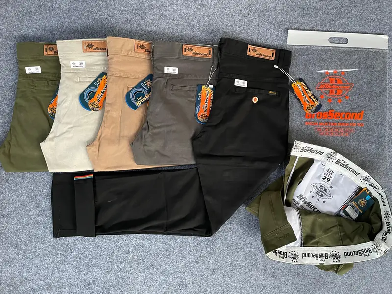 Paket Hemat Celana Chinos Panjang 100k Dapat 2 Slimfit Kerja Harian Santai TheBrosSecond Pria Wanita Casual Formal Katun Melar 6