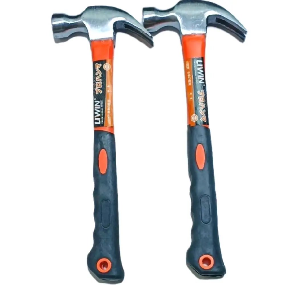 Combo 2 Búa Đóng Đinh Liwin Đầu Bằng Cán Cam Size 8oz