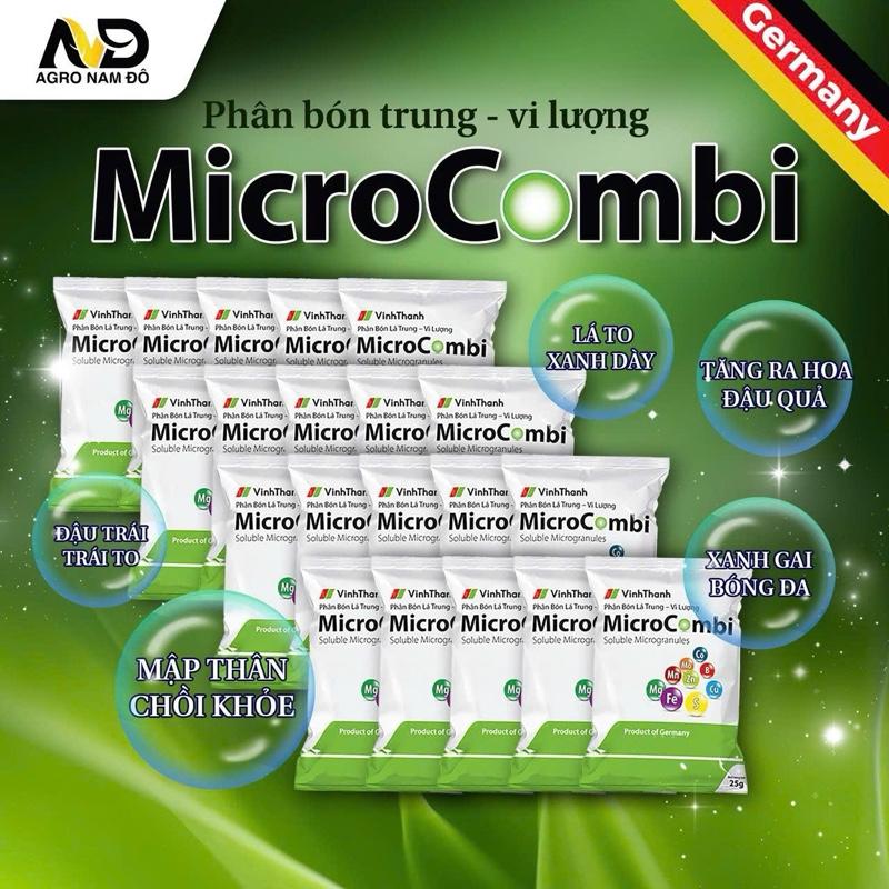  Phân bón lá  Combi bộ 10 gói loại 25 gam Hàng công Ty vĩnh thạnh Nhập khẩu Đức. 