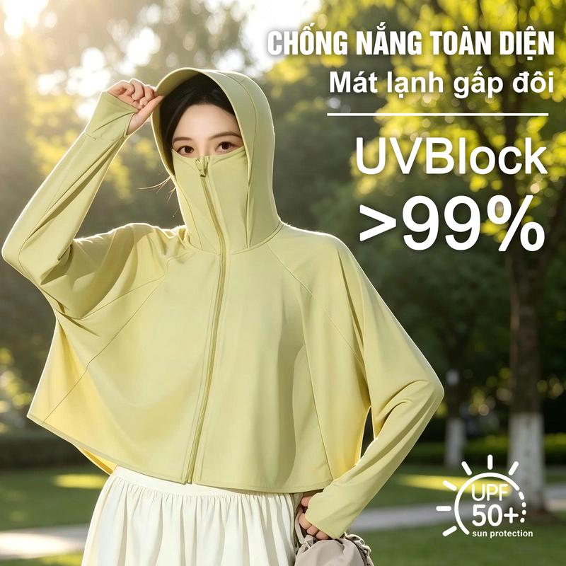 Áo Chống Nắng Chống UV99+ Dáng Choàng Cánh Dơi, Vải Lạnh Cao Cấp