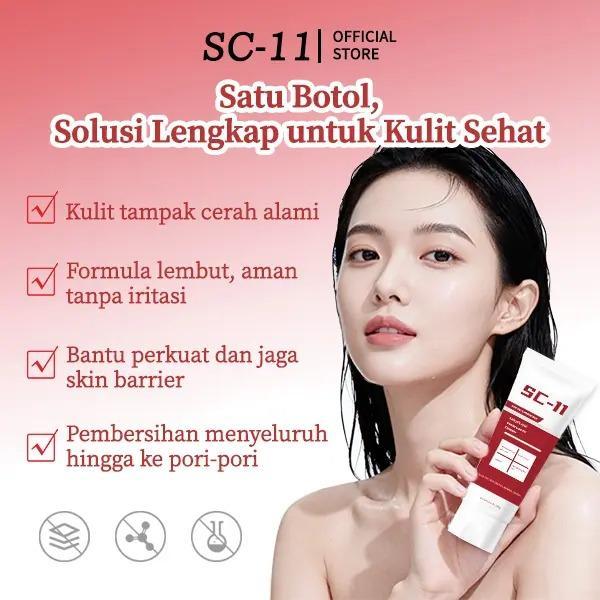 [BPOM] SC-11 Toko Resmi Pembersih Wajah Whitening 100ml Mencerahkan Kulit Sensitif Lembut & Menenangkan Aman untuk Semua Jenis Kulit Facial Membersihkan Pelembab Pencerah Memutihkan Muka