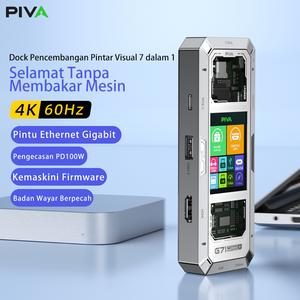 “Profesional & Gamer Malaysia, Ambil PIVA G71! Docking Station 7 dalam 1 dengan HDMI 4K60Hz, Cas Cepat PD100W, Ethernet Gigabit & Dual USB 3.0 – Selesaikan Kekurangan Pengecas dengan Paparan Pintar & Ketahanan Aluminium!”