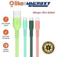 Gambar Olike OC-C2M/OC-C2C/OC-C2L Kabel Data Charger Fast Charging 2.4A - OC-C2M MICROUSB dari MMCROXY Kota Administrasi Jakarta Pusat 1 Tokopedia