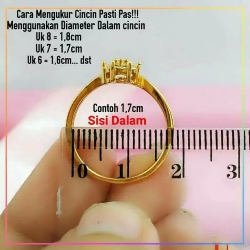 Good Jewelry ID Cincin Dewasa Polos Glosy A220 Rings 8