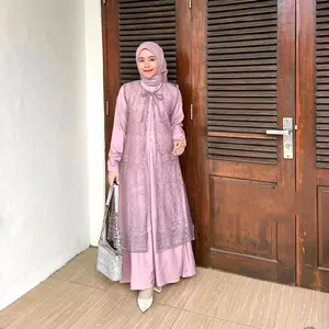 Outer brukat premium outer brokat kondangan tanpa lengan kekinian