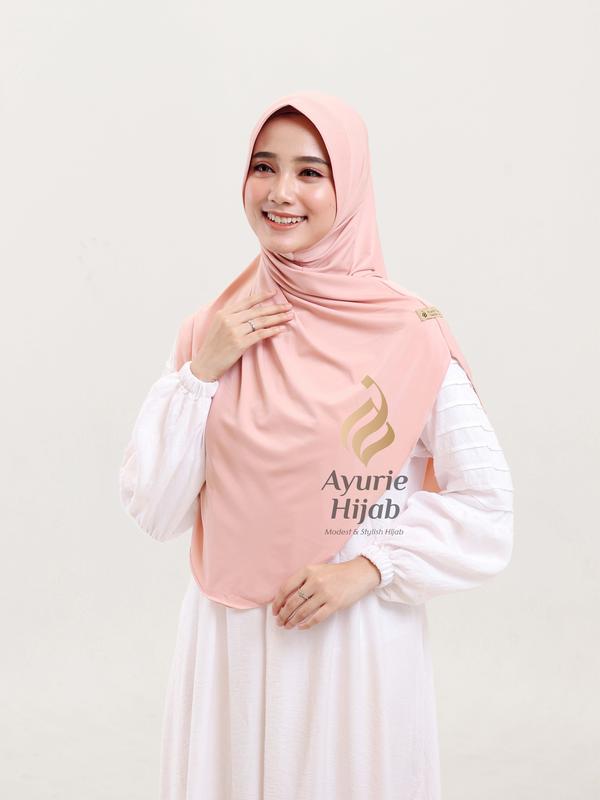 AYURIE - Mala Instan Hijab Ped Syar'i Jersey Premium Oval Simpel langsung Slup Kerudung Nyaman Adem Anti Ribet Mulsim Khimar Sporty 4
