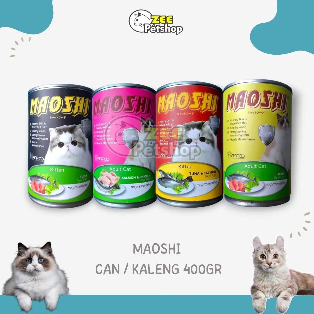 MAOSHI CAN / KALENG 400GR - Makanan Kucing Wet Food