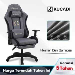 KUCADI & HANRIVER Kursi Gaming Profesional / Kursi Gaming / Sandaran Nyaman / Kursi Balap Kompetitif / Kursi Gaming Untuk Anak Laki-laki / Jaminan Kualitas Lima Tahun