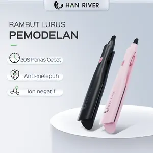 HAN RIVER Catokan Rambut HITAM Pemanasan Otomatis 30watt