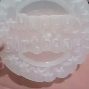 Cetakan Puding Happy Birthday Bintang Love New Ulang Tahun Plastik Premium 1,2 Liter / Cetakan Bolu Ulang Tahun Puding Loyang / Cetakan Agar Jelly Pudding