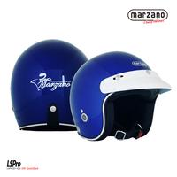 Gambar Marzano Helm Retro Bogo Half Face Solid Blue Glossy Size S-XL Berstandar SNI - S dari Marzano Official Store Kota Administrasi Jakarta Timur 1 Tokopedia