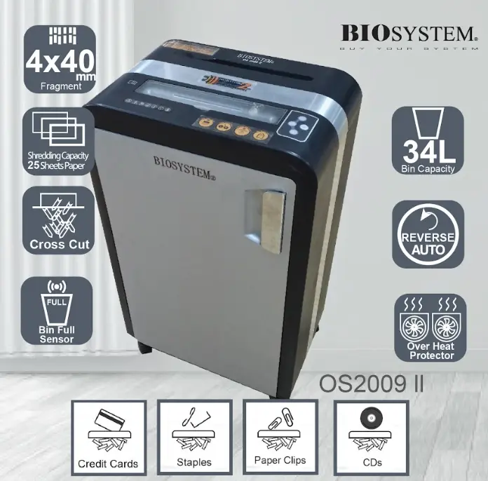 BIOSYSTEM OS2009 Ⅱ PAPER SHREDDER