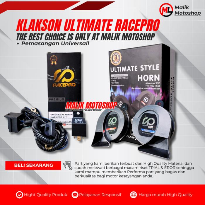 Promo Klakson Motor Mobil 12V RacePro OTO Style Suara Keras Nyaring ...