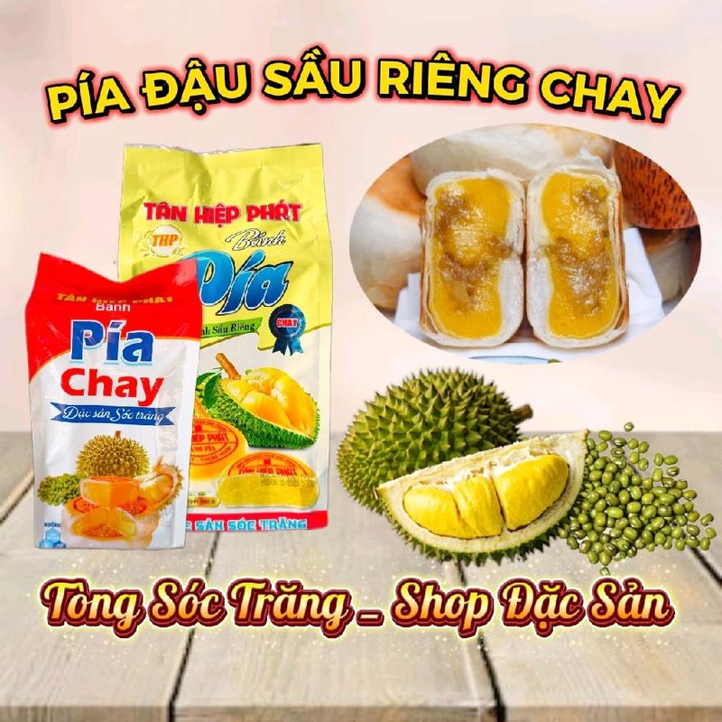 [PÍA CHAY ĐB] Bánh Pía Sóc Trăng Vị ĐẬU XANH SẦU RIÊNG CHAY_LOẠI NGON . lò TÂN HIỆP PHÁT.