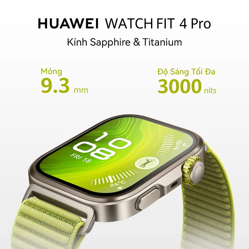 Đồng Hồ Thông Minh HUAWEI WATCH FIT Series Mỏng Nhẹ Thể