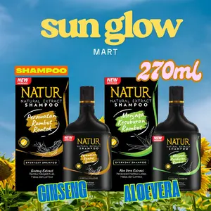 Natur Shampoo Ginseng 270ml - Natur Shampoo Aloevera 270ml