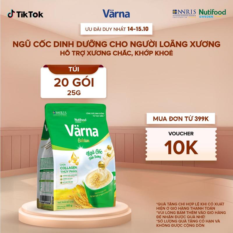 Ngũ Cốc Dinh Dưỡng Varna Calcium - Hỗ Trợ Xương Chắc Khoẻ (500g)