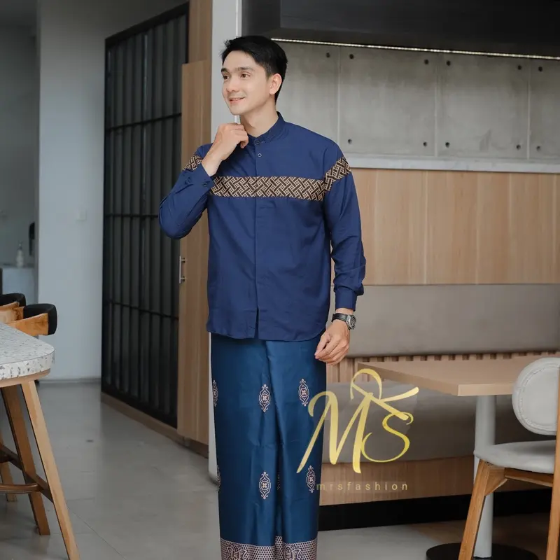 PAKET SET KOKO DAN SARUNG MOTIF SARWON BISA PILIH WARNA 8