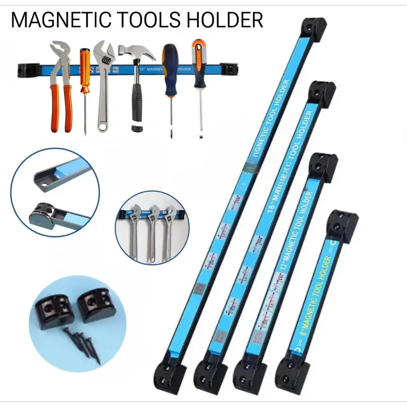 COD Tongkat Rak Magnet Dinding Gantung Perkakas 8-24 Inci, Rak Display ...