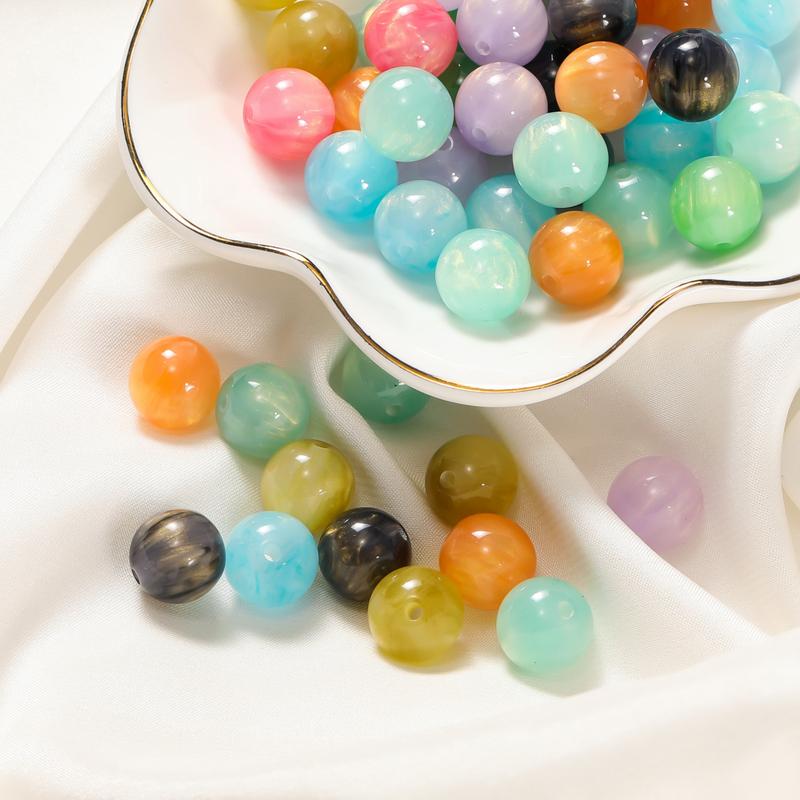 Hạt Giả Đá Tự Nhiên Mắt Mèo Opal, Kích Thước 12mm, Thích Hợp Để Tự Làm Trang Sức, Thiết Kế Bầu Trời Đầy Sao Trong Mơ, Chất Liệu Resin Cát chảy, Vòng Cổ Dây Chuyền Vàng, Phụ Kiện Trang Sức Diy 6
