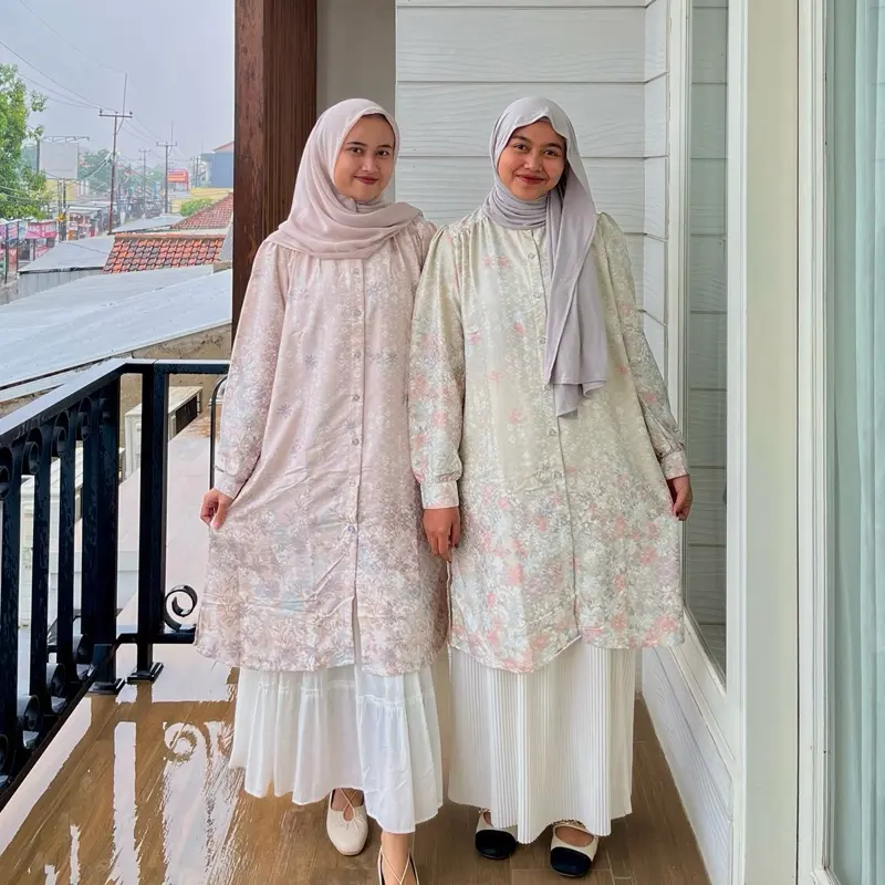 FYLA - DRESS MOTIF JAGUAR/ TUNIK KEKINIAN/ DRESS KONDANGAN/ GAMIS WANITA/ GAMIS/ TUNIK WANITA 0