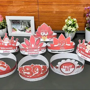 ready stok !! bando merah putih / siger kemerdekaan / ikat kepala karnaval / bando karnaval Hiasan