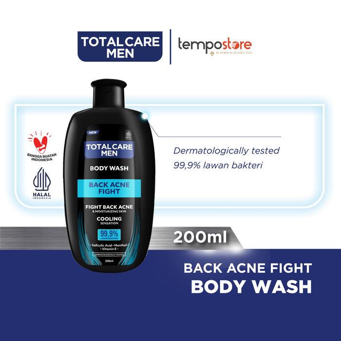 Gambar Total Care Men Body Wash Back Acne Fight 200ml dari TempoStore Kota Administrasi Jakarta Timur Tokopedia