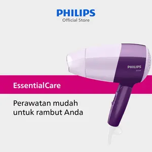 Philips | Hair Dryer EssentialCare | Pengering Rambut | Melindungi Rambut dengan ThermoProtect Teknologi | Ungu | HP8126/02