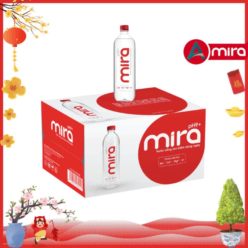  Thùng 24 Chai Nước Uống ION Kiềm Đóng Chai Mira TAV 360ml - Nước ION Kiềm Thái Công Review Hỗ trợ tiêu hoá Trung hoà axit dư thừa nước suối mira Đoàn Di Băng nước lọc khoáng  i-on kiềm nước khoáng chai nhỏ 