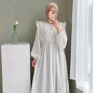 GAMIS DRESS FARIDA ROMPI CRINCLE AIRFLOW TERBARU REMAJA PEREMPUAN KEKINIAN UK S M L XL VIRAL MURAH Nyaman Lembut Muslim Wanita Dewasa Kondangan Crinkle Lebaran