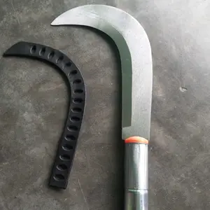 60/80cm Sabit Arit Rumput Baja Asli /Pemangkas Rumput Multifungsi / Sabit Ranting Pohon Sabit Rumput Arit Padi Alat Pembelah Bambu