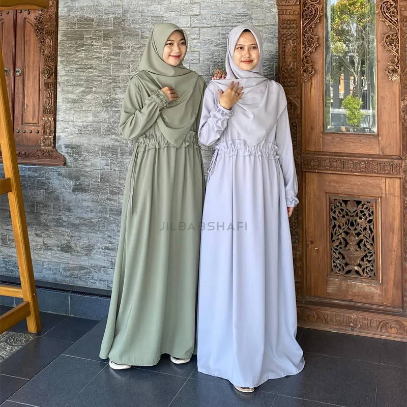 GAMIS ALISYA WOLFIS RAYON CRINKLE JILBABSHAFI 2