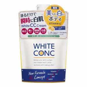 White Conc CC Cream Body Brightening Whitening Pemutih 200gr Body Shampoo Body Whitening Ori Japan dengan Vitamin C