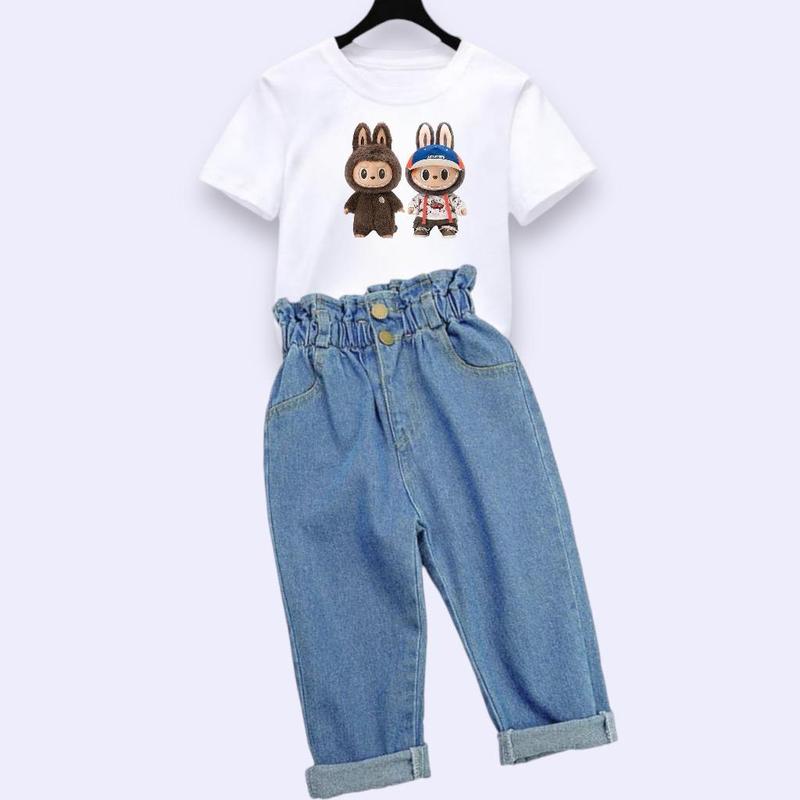 Product Introduction of Setelan Inara Karakter Usia 1-7 Tahun - Jeans Denim Snow Wash Blue - Fashion 43