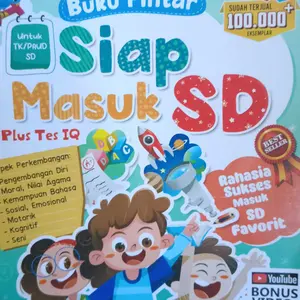 Buku Pintar Siap Masuk SD Plus Tes IQ (Isi sama hanya beda warna cover)