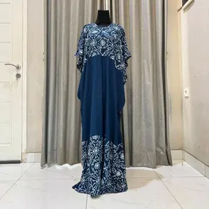 BATIKISAA Longdres Lowo Fira Rayon Premium Super Ld 150 Pj 140 Manis Tebal Wanita Casual Panjang Nyaman Pekalongan Motif Kaftan  Gaun