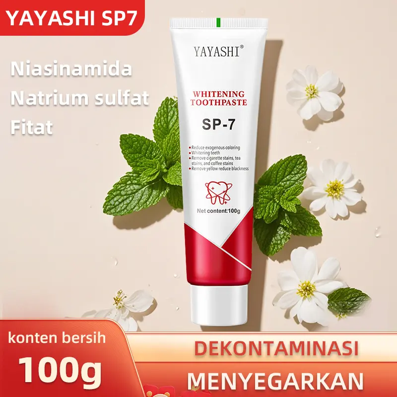 Pasta Gigi YAYASHI SP-7 Pemutih Gigi Profesional dengan Probiotik dan Niacinamide - 100g - Probiotics, Gusi