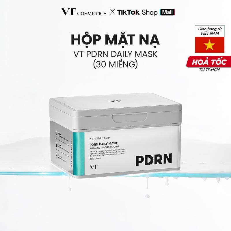 VT Cosmetics Hộp mặt nạ dưỡng da VT PDRN DAILY MASK 30 miếng hộp