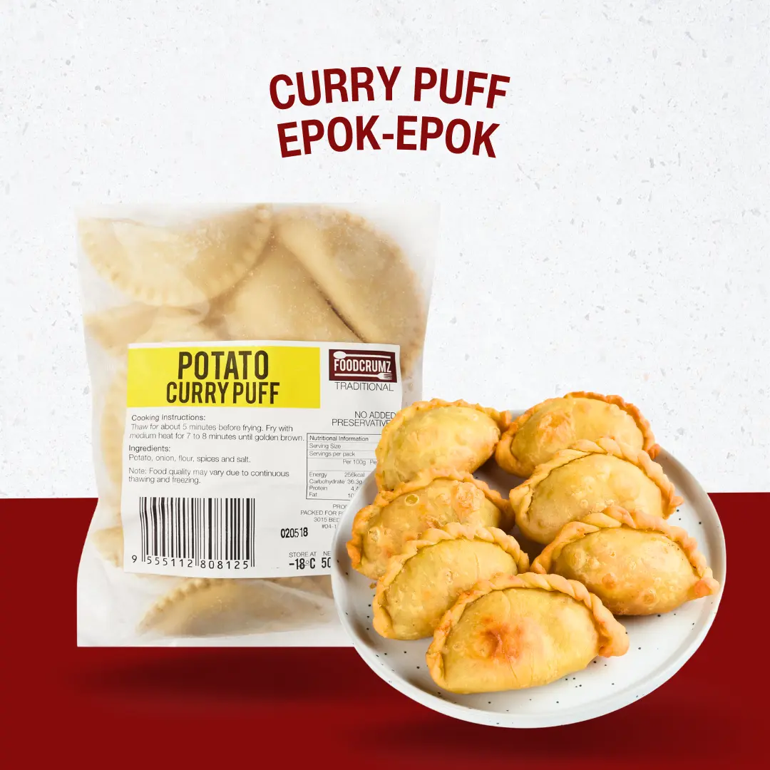 Potato Curry Puff Epok-Epok Kentang 500g Halal Frozen