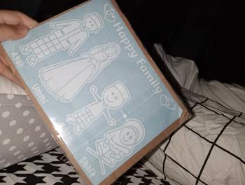 Product Review of STIKER MOBIL HAPPY FAMILY LUCU / Stiker Keluarga Warna-Warni Car from C**a P**y 0