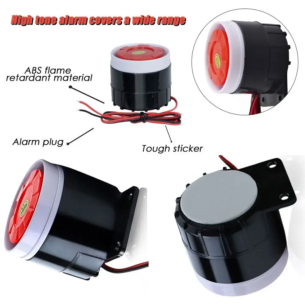 Parts Electronic Piezoelectric Warning Device Without Light Buzzer High Decibel Sound Light Alarm Explosion