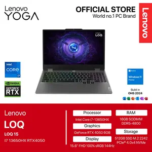 LENOVO LOQ 15 I7 13650HX RTX4050 6GB/ 16GB 512GB W11+OHS+M365B 15.6FHD 144HZ 100SRGB 4ZRGB