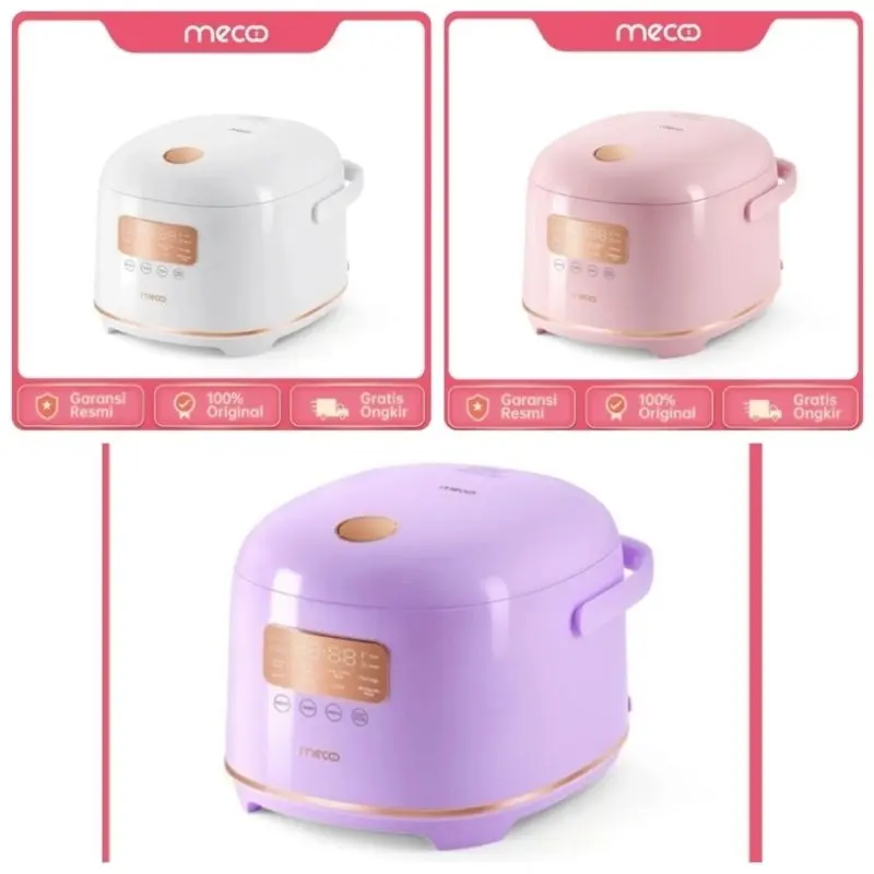 Mecoo Most Aesthetic Rice Cooker Ultrawarmth 48H 1.8L Low Carbo 400 Watt