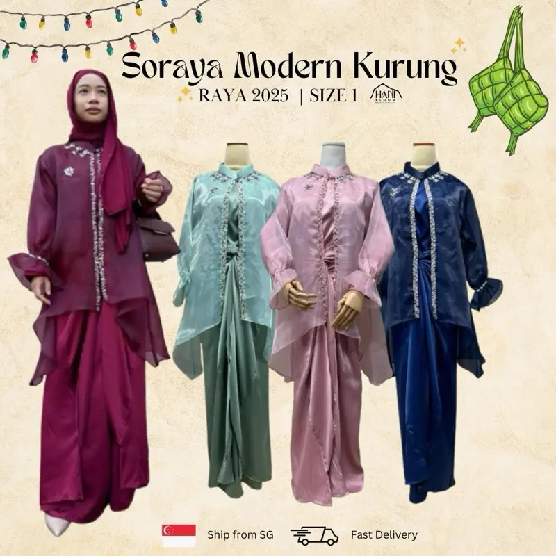 [NEW] Soraya Modern Kurung RAYA 2025