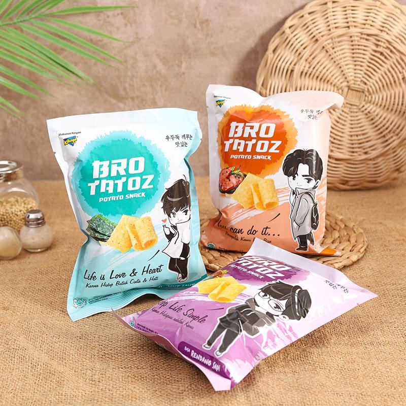 PAKET BROTATOS 15 PCS ANEKA RASA Rendahlemak Rendah gula snack makanan ringan potatochips Snacks Food Cemilan Pedas Keripik PisangKripik Banana Kentang Manis 2