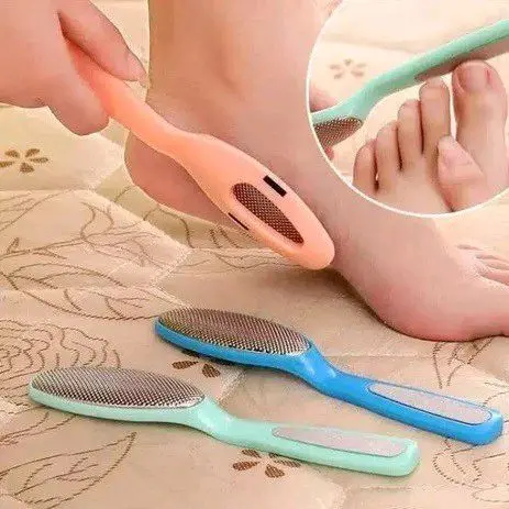 Alat Gosok Kapalan Tumit Kaki 2 Sisi-penghilang kapalan kaki-nail kuku perawatan