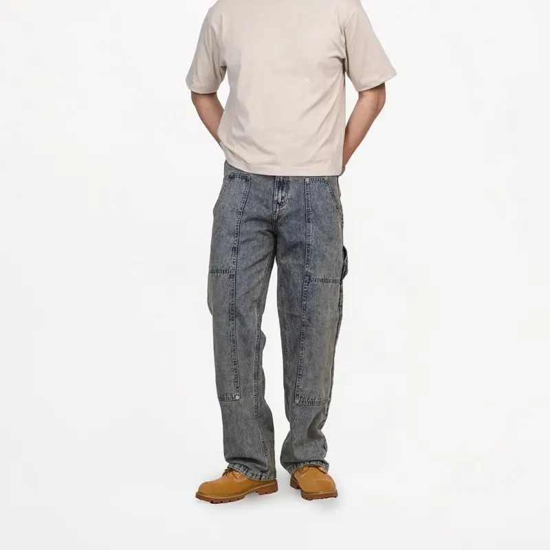 Quần jeans Double Knee by Lark Studio - Vải denim cotton mềm, mịn, mượt