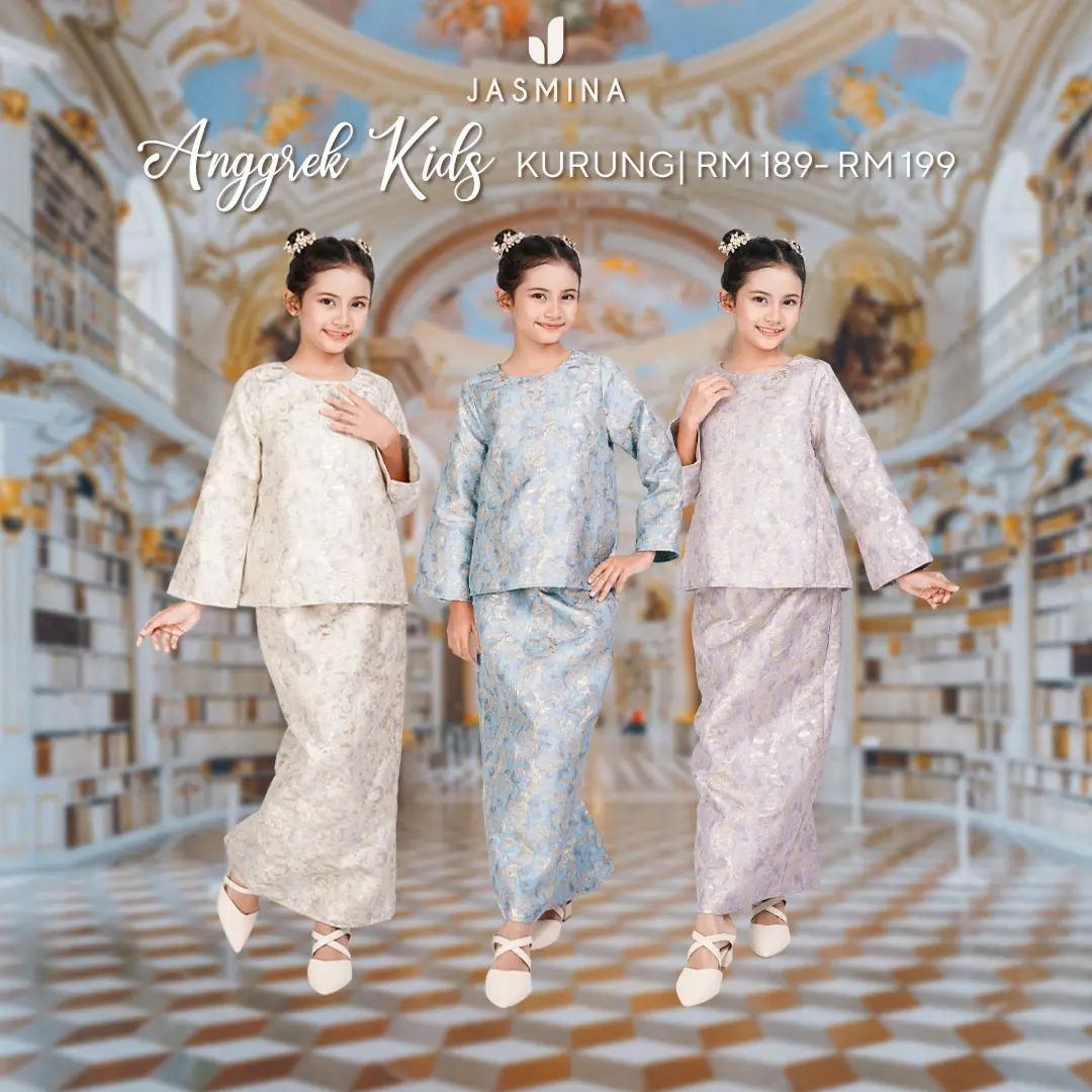 Anggrek Kids Kurung by Jasmina Malaysia [KELOPAK RAYA]