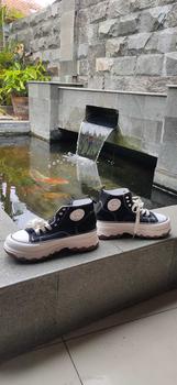 Product Review of Sepatu Sneakers Boots Wanita Casual Hak Tinggi Jaemin Sport Shoes MNS982 from 𝐍**𝐡 🪄**u 2